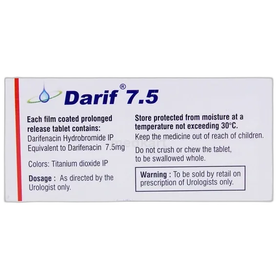 darif 7.5mg tablet 10's